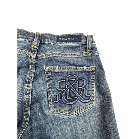 Rock & Republic Skinny Jeans Womens 8 Blue Denim 30" - Picture 2 of 9